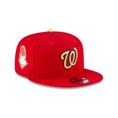 Sapca New Era Washington Nationals MLB Gold Collection 9FIFTY Snapback - Rosii